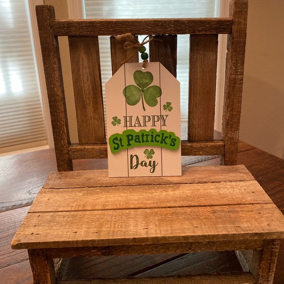 St. Patricks Day Wall Decor Set Of 3, Shamrock Decor, Thankful Lucky & Blessed - Picture 2 of 16